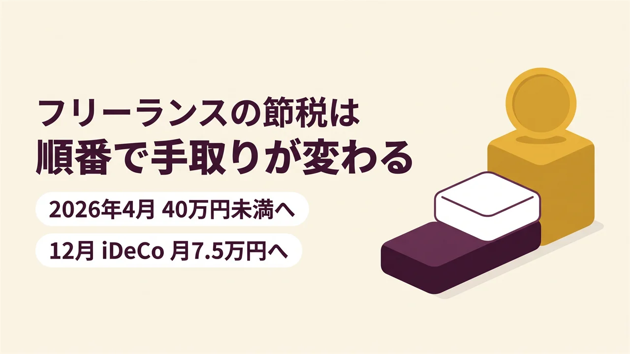 フリーランス個人事業主の節税