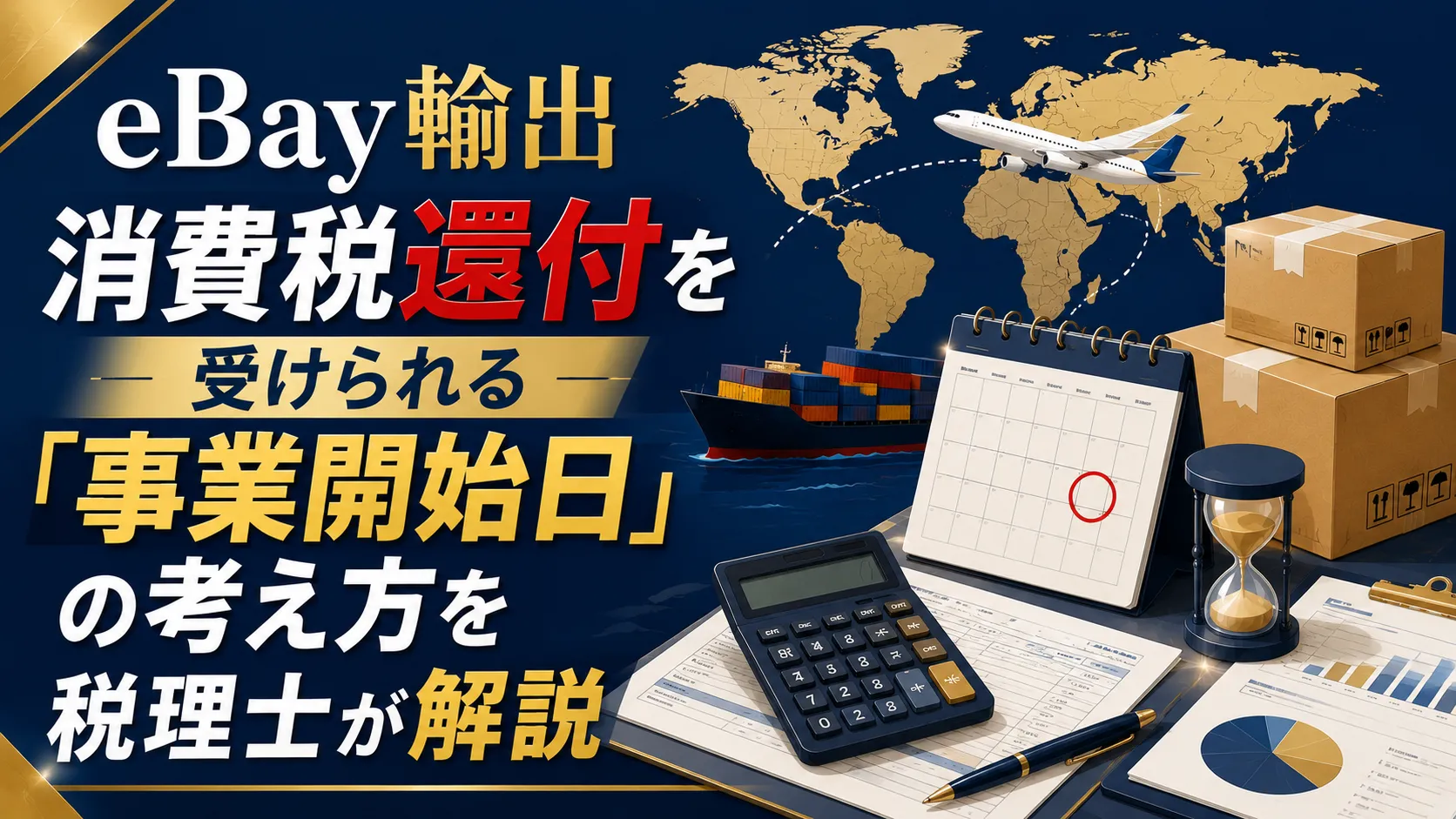 【eBay輸出】消費税還付を受けられる「事業開始日」の考え方を税理士が解説