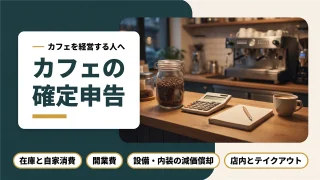 カフェの確定申告|経費・減価償却・開業費の注意点を税理士が解説