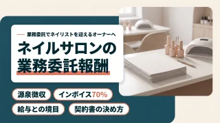 ネイルサロンの業務委託報酬|源泉徴収・インボイスと給与の境目を税理士が解説